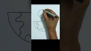 World Earth Day Drawing | World Earth Day Poster Drawing Easy | Tree Save Earth Drawing #shorts
