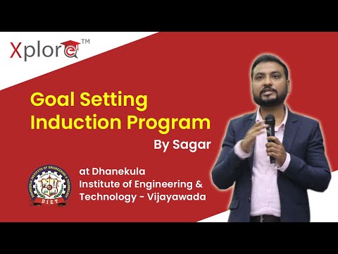 Goal setting Induction Program By Sagar | Dhanekula Institute of Engineering &Technology -Vijayawada