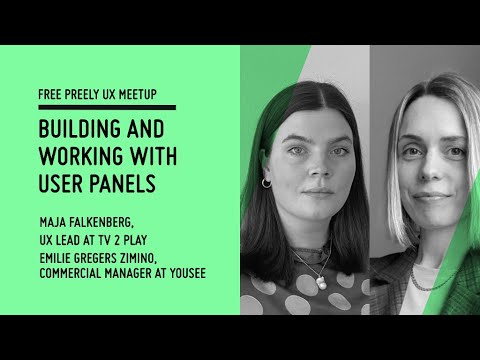 Building and working with user panels - Preely