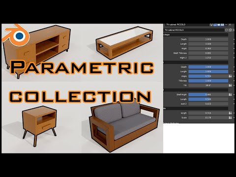 Discover the Power of Parametric Furniture in Blender with These Four Stunning Assets