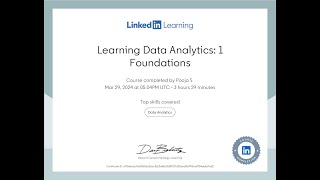 Learning Data Analytics: 1 Foundations |LinkedIn | Microsoft