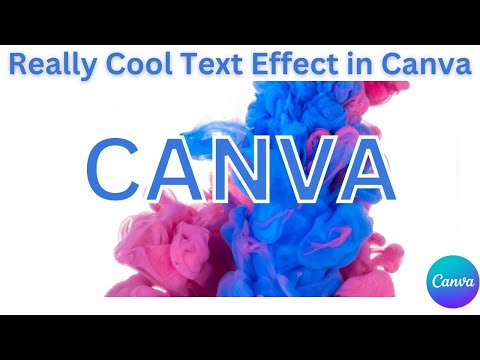 Really Cool Text Effect In Canva!!