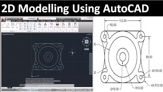 2D drawing using AutoCAD : drawing 4
