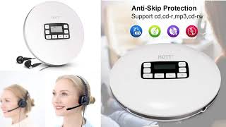 HOTT CD611T Bluetooth Portable CD Player