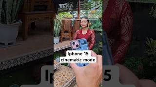 Iphone 15 base model cinematic mode #iphone #iphone15camera #cinematic