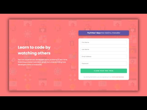 Intro Component with Sign-Up Form || Html, CSS and JavaScript