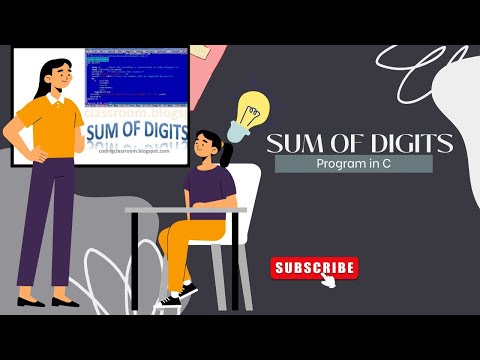 Sum of Digits of a Number | Program in C