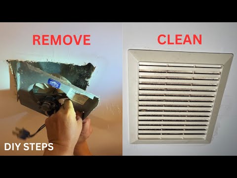 How to Remove and Clean Nutone Bathroom Exhaust Fan -  如何清洗浴室排风扇