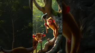 The Cow and Monkey | #EmotionalStory #ShortFilm #3DAnimation #AnimalStory #JusticeForCow