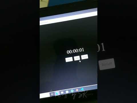 Simple Stopwatch Project using HTML, CSS, and JS #short #coding #javascript #websitedesign