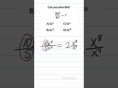 How to Divide Exponents | Dividing Exponents -#Shorts #shortsvideo #mathematics #maths