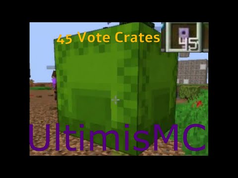 Opening 45 Vote Crates In SkyMines!! UltimisMC