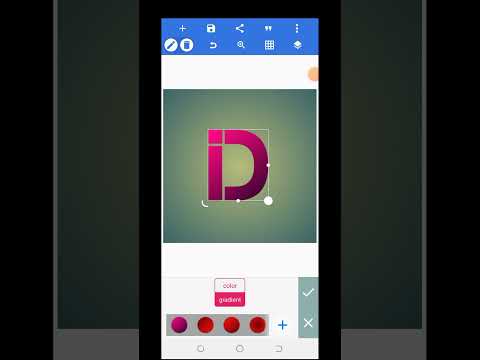 D Latter logo design/How to make a graphic tutorial? #viralvideo #graphictutorial #pixellabtutorial