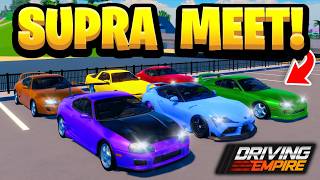 Hosting A SUPRA Only Car Meet In Driving Empire!