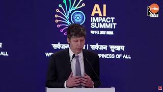 LIVE: OpenAI's Sam Altman address at India AI Impact Summit in Delhi
