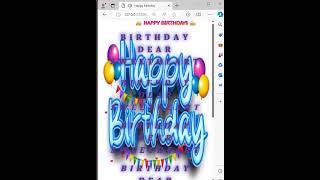 Happy birthday using HTML, CSS and Javascript || HTML CSS || JS #shorts #html #css #js