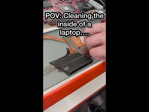 POV: Cleaning the inside of a laptop.... #shorts