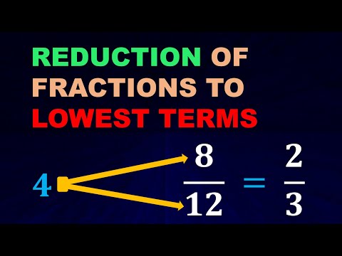 How to Reduce Fractions to Lowest Terms