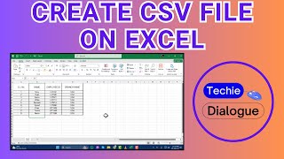 How to Create a CSV File on Excel