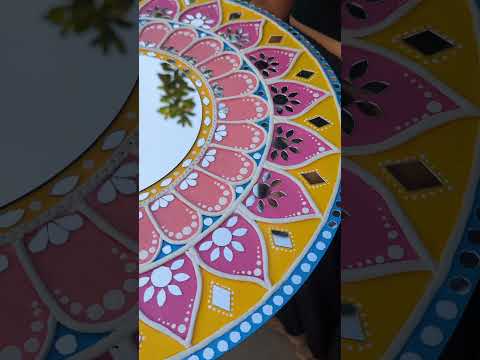 20inch Lippan art #homedecor #lippanart #mirror #handmade
