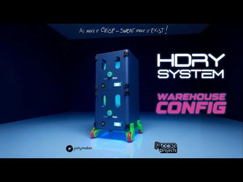 CC3D Projects - Spool Warehouse for your filaments - HDRY System - Spool Warehouse Upgrade