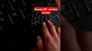 Window Screen rotate 90°#keyboardshortcuts #windowstips #windowstech #computer #productivityhacks