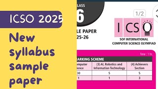Class 6 ICSO 2025 | Computer Science Olympiad Sample Paper with Solutions