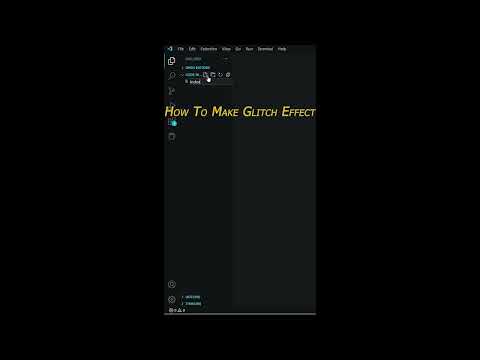How to make a  Glitch Effects using HTML CSS #html5 #css3 #frontend #developer