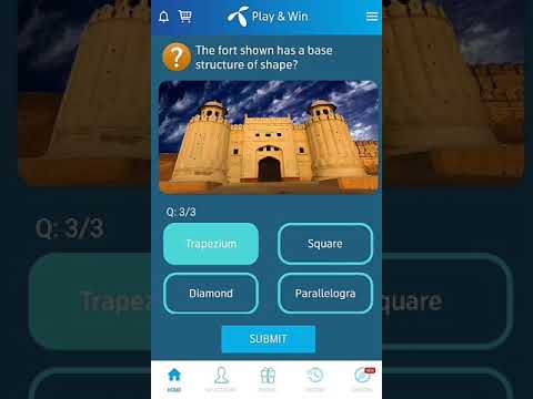 MyTelenor App Play and Win questions and answers 9 Oct 2019