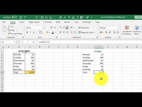Excel: Painter, quick access toolbar, font, font size