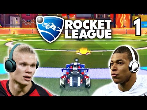 Haaland & Mbappé play ROCKET LEAGUE!