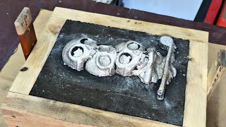 Sand Casting - Making molds for metal casting - (Trash To Treasure)