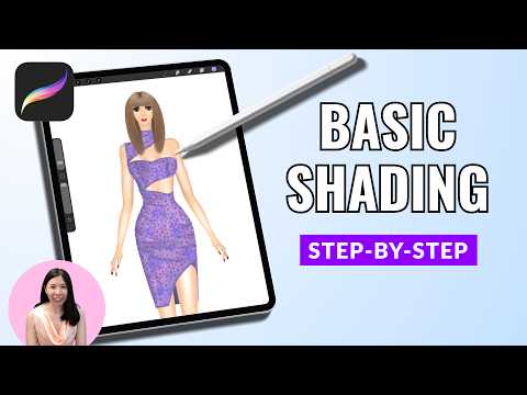 Procreate Beginner Fashion Illustration Part 1: Lily, Polka Dots & Shading