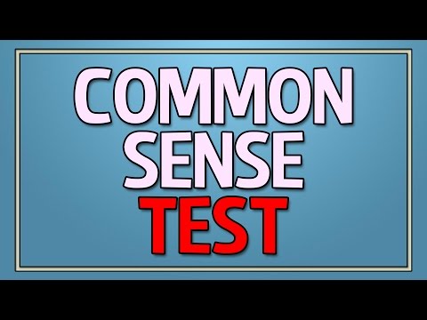 Common Sense Test - 90% Fail