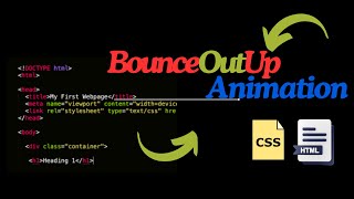 BounceOutUp Animation Project: Scrolling Effects Made Easy (HTML, CSS)