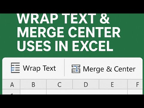 ✅“Don’t Use Merge & Center Until You See THIS! 😱Wrap Text + Merge Center Excel Hack! (Big Data?💪😎)
