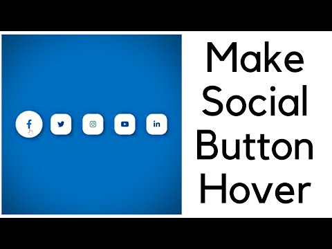 How to Make Social Media Buttons With Amazing Hover Effect Using HTML & CSS | Citrine Academy
