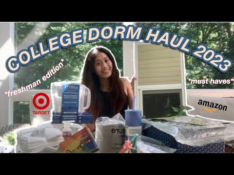 COLLEGE DORM ROOM HAUL 2023 | Freshman Edition