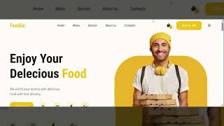 Food Delivery App UI Design | HTML CSS JS Project