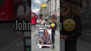 Meeting johnnydepp the celebrity🤩#shorts #celebrity  #lookalike  #johnnydepp #wow  #newcontent