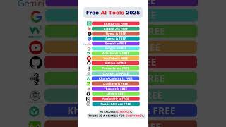 Free AI Tools 2025 #high