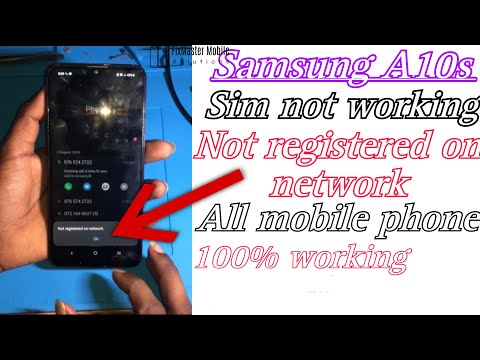 Samsung A10s sim not working and not registered on network solutions|all mobile phone 100% working |