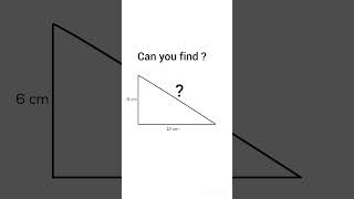 Find the Hypotenuse of a Triangle  | Pythagorean Theorem #MathShorts #LearnMath #GeometryTips
