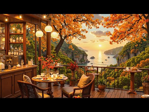 Cozy Café Ambience with Relaxing Jazz & Relax Melodies 🍂 & Soft Jazz for Focus & Reading
