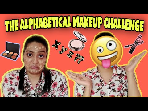 THE ALPHABETICAL MAKEUP CHALLENGE| Alphabetical order makeup | The Beginner Girl