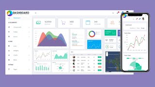 How To Make A Responsive Admin Dashboard Using HTML CSS JavaScript | Dashboard Design