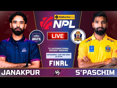 🔴 LIVE:   Sudurpaschim Royals vs Janakpur Bolts Final Match | NPL Live Cricket Match 2024