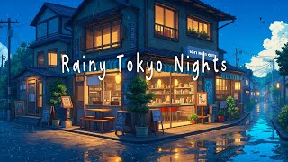 Rainy Tokyo Nights ☔ 90s Retro Lofi Café Vibes for Study, Chill & Escape [ Lofi Chillhop/Lofi Rain ]