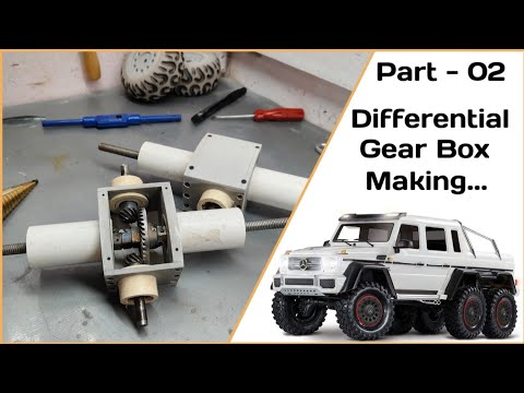 Trx-6 Mercedes Benz G63 AMG 6x6 Differential Gear Box Making by Using Pvc Pipe - (Part -02)