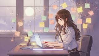 4 Hours Focus Music 🎧💻 | Woman Studying on Laptop | Cozy Study Ambience